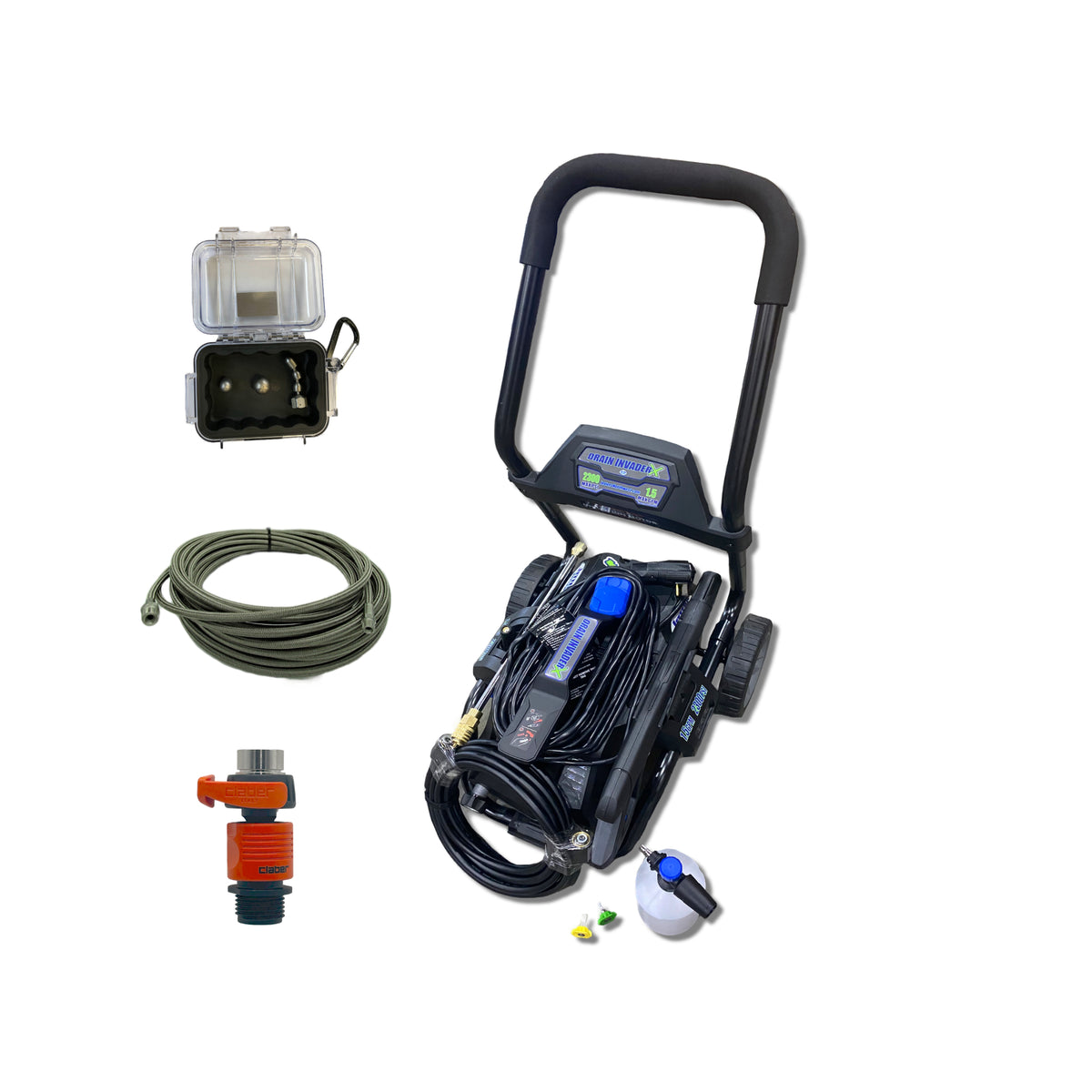 Drain Invader XHarnd Carry Electric Sewer JNW Jetters Northwest