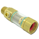 INLET FILTER W/ GH FITTING 3/4" FGH X 1/2" MPT 1/4" BYPASS